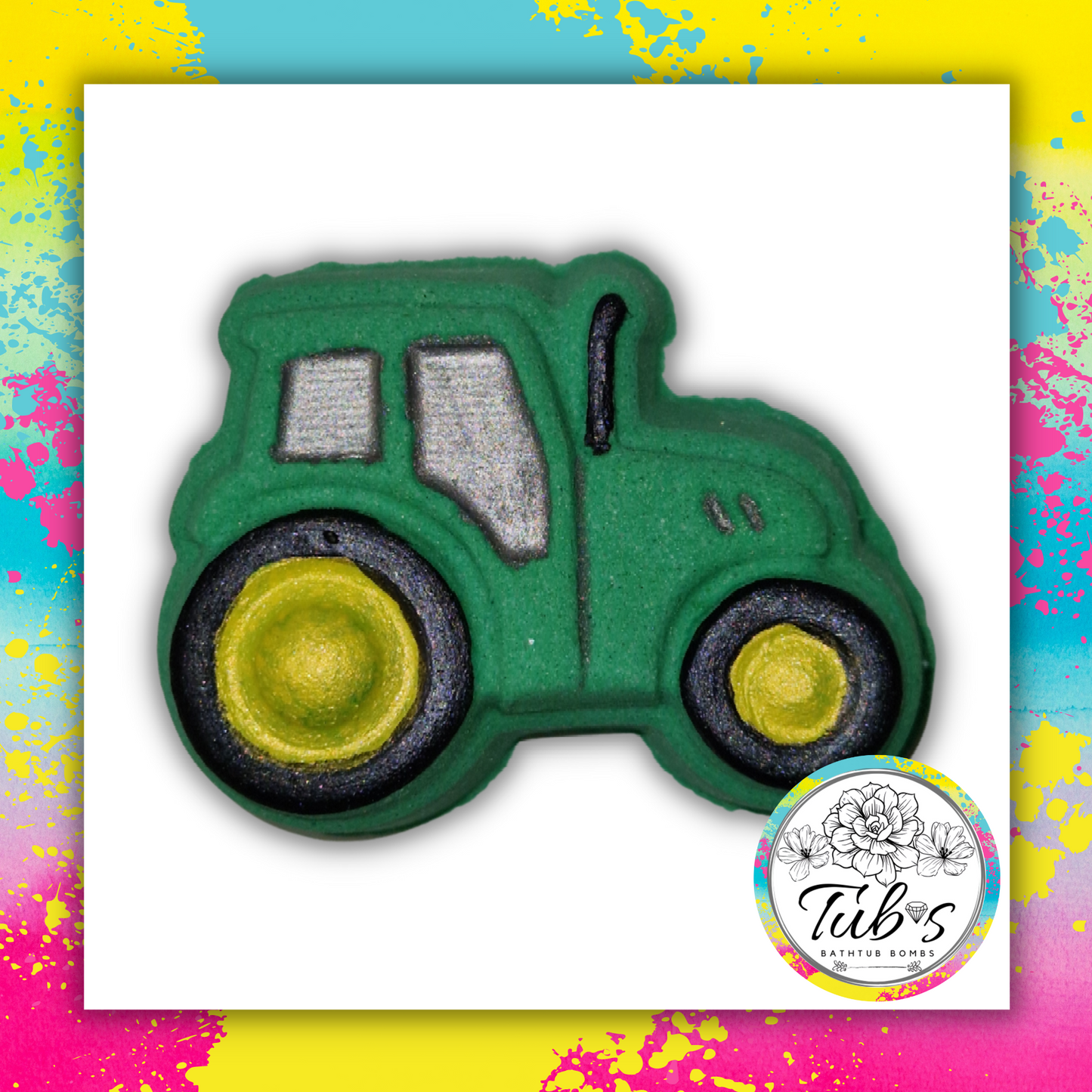 Green Tractor Bath Bomb