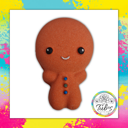 Cute Gingerbread Boy Christmas Bath Bomb